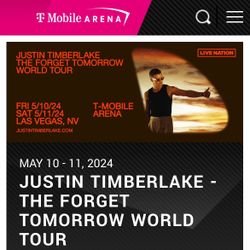 Justin Timberlake - T-Mobile Arena Saturday May 11
