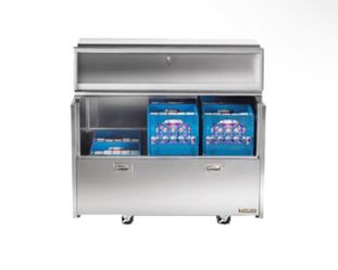 Traulsen RMC58S6 - Forced Air Milk Cooler - Single Access, 58"W, 6" Casters