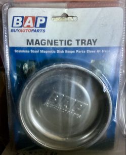 NEW BAP MAGNETIC PARTS STAINLESS STEEL TRAY DISH