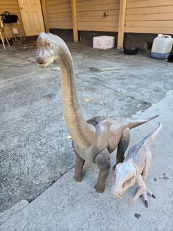 Mattel Brachiosaurus and Indominus Rex Dinosaurs Jurassic