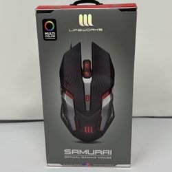 Samurai Optical Gaming Mouse Multi Color LW-BL-GM1000B
