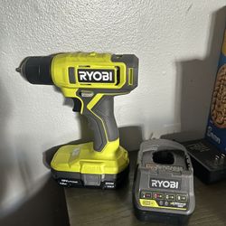 RYOBI ONE+ 18V Cordless 3/8 in. Drill/Driver Kit with 1.5 Ah Battery and Charger
