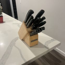 11-piece KitchenAid knife block set 
