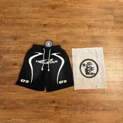 Hellstar shorts with unique black and white