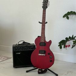 Epiphone Les Paul Special Electric Guitar,  + Amp & stand