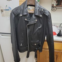 Black Leather Biker Jacket