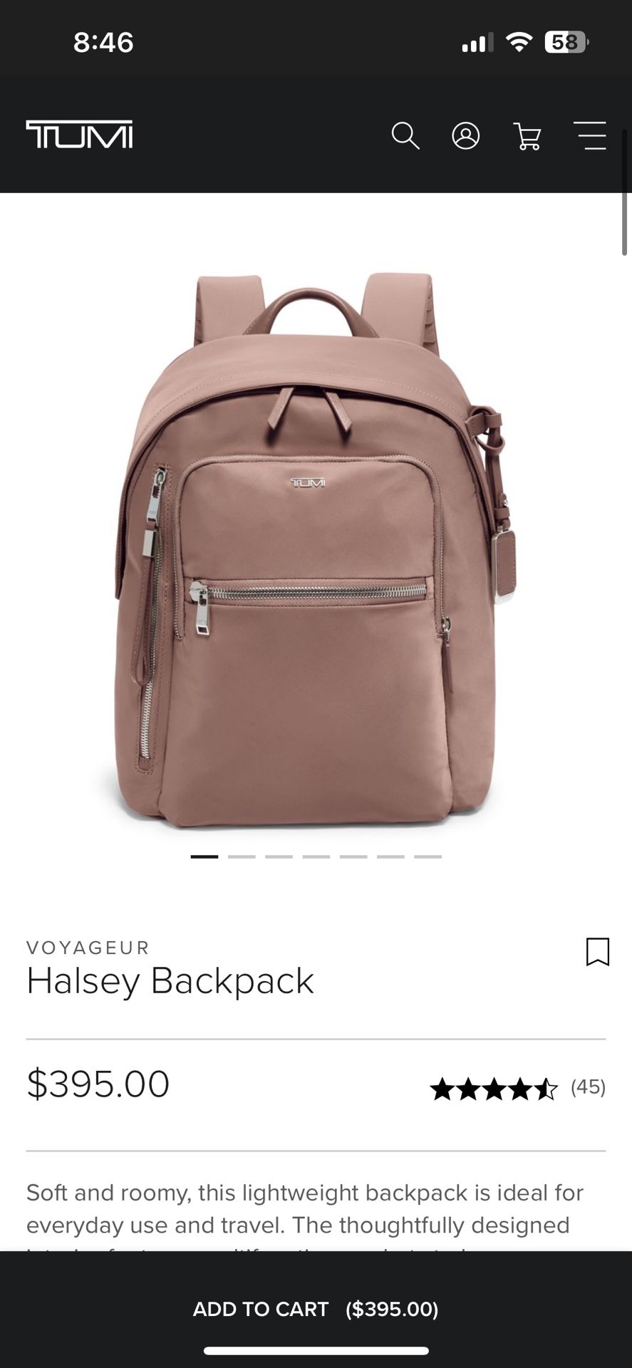 Tumi Voyageur Halsey Backpack