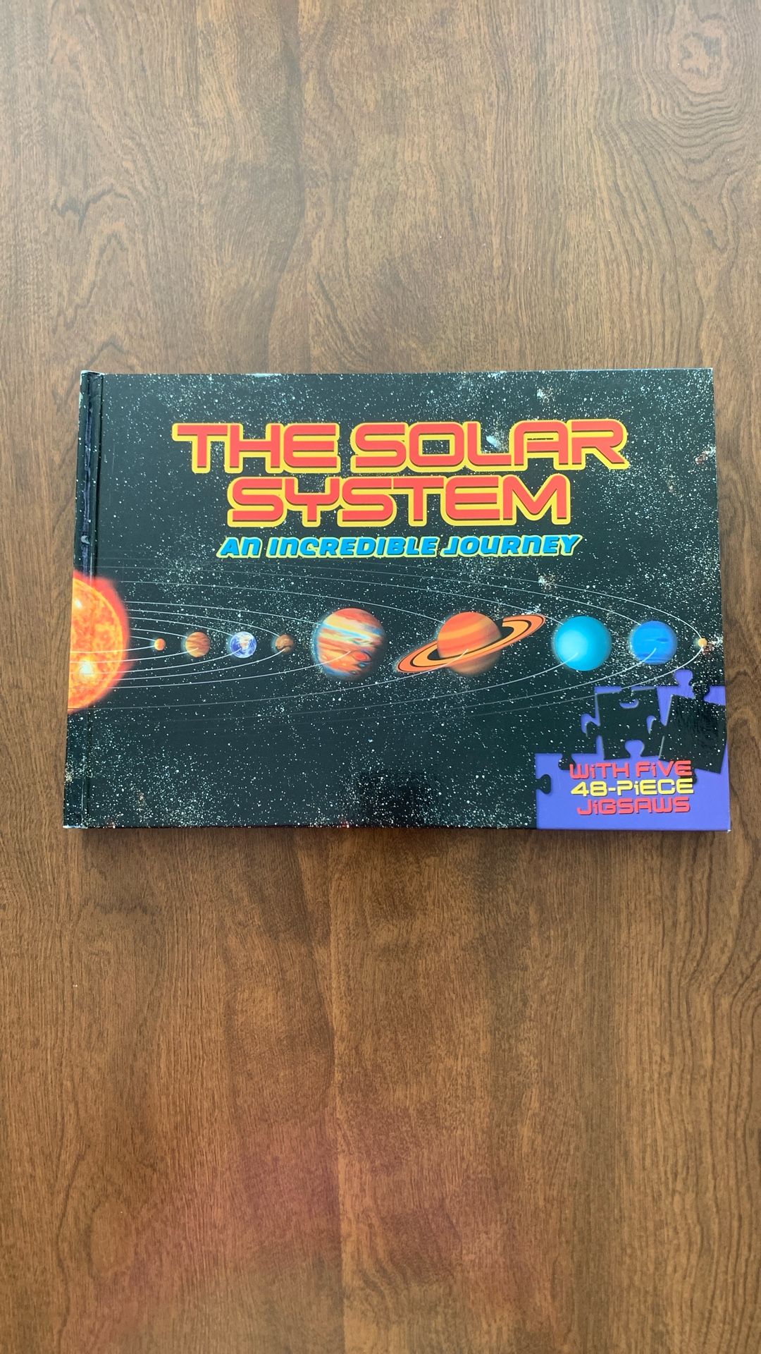 Brand New Solar System Book With Five 48-Piece Jigsaws