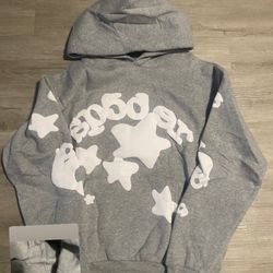 Beluga Grey Spider Hoodie S-L