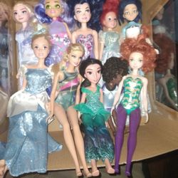 Barbie Disney Dolls 10 In Total