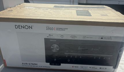 Denon - AVR-S670H (75W X 5) 5.2-Ch. with HEOS 8K Ultra HD