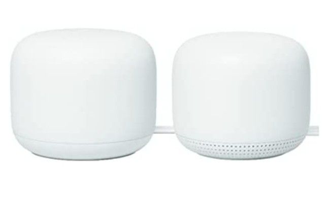 Google Nest Wifi - AC2200 (2nd Generation) Router and Add On Access Point Mesh Wi-Fi System (2-Pack, Snow)

