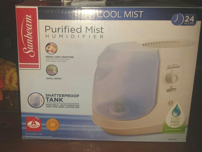 Sunbeam Purified Mist Humidifier Cool Mist #SCM1100