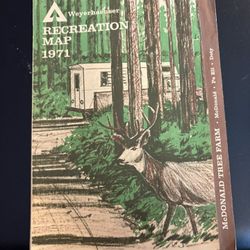 4 Weyerhaeuser Recreation Map 1971 And One Metsker Map