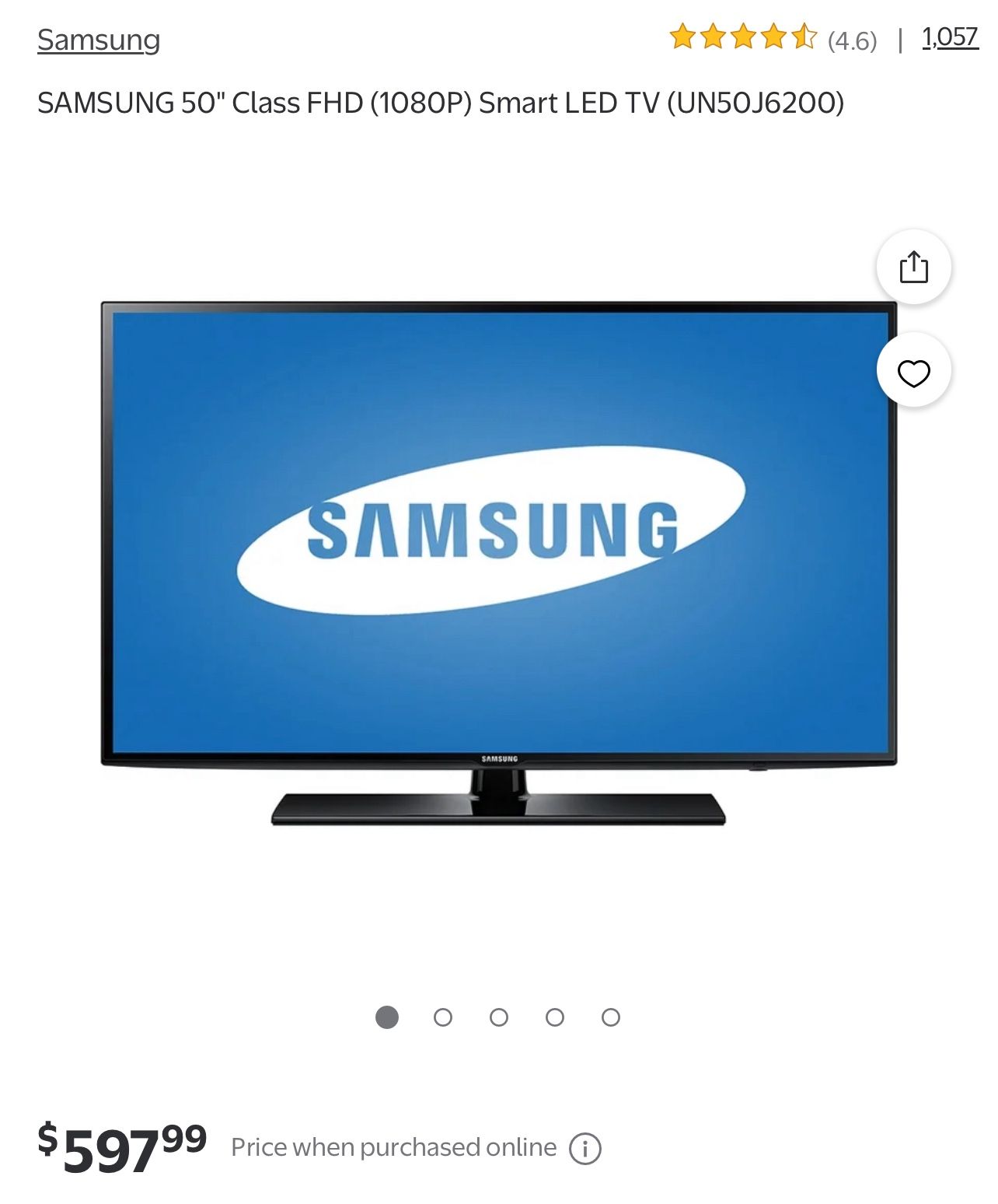 SAMSUNG 50" Class FHD (1080P) Smart LED TV 