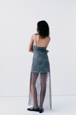 erin fetherston lace dress ERIN FETHERSTON Black Lace Sleeveless Ruffled Dress – The Untitled Boutique main image 1