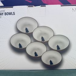 6pc Holiday Bowls 
