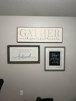 Set of three pictures for $20