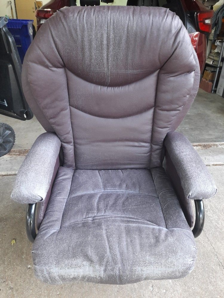 Glider Swivel/Rocker/Recliner w/ Cover And Rocking Footstool