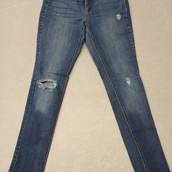 Time & Tru 8 Skinny Comfort Fit Womens Blue Jeans/Pants