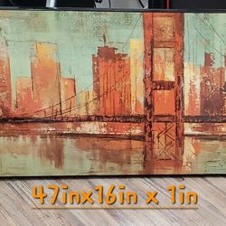 Wooden abstract art