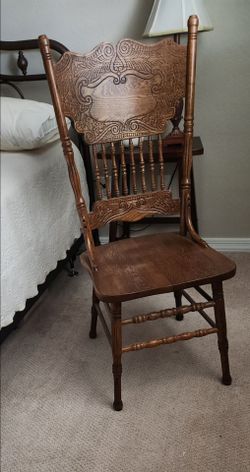 Oak dining chair