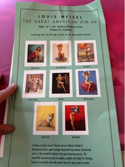 Vintage Meisel Gallery The Great American Pin-Up Print Portfolio – 8 Prints 16x20