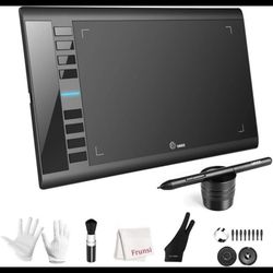 Graphics Drawing Tablet, UGEE M708 10 x 6 inch Large Drawing Tablet 8 Hot Keys