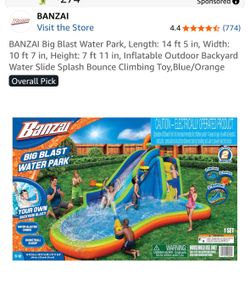 Banzai: Big Blast Inflatable Water Park and Splash Slide