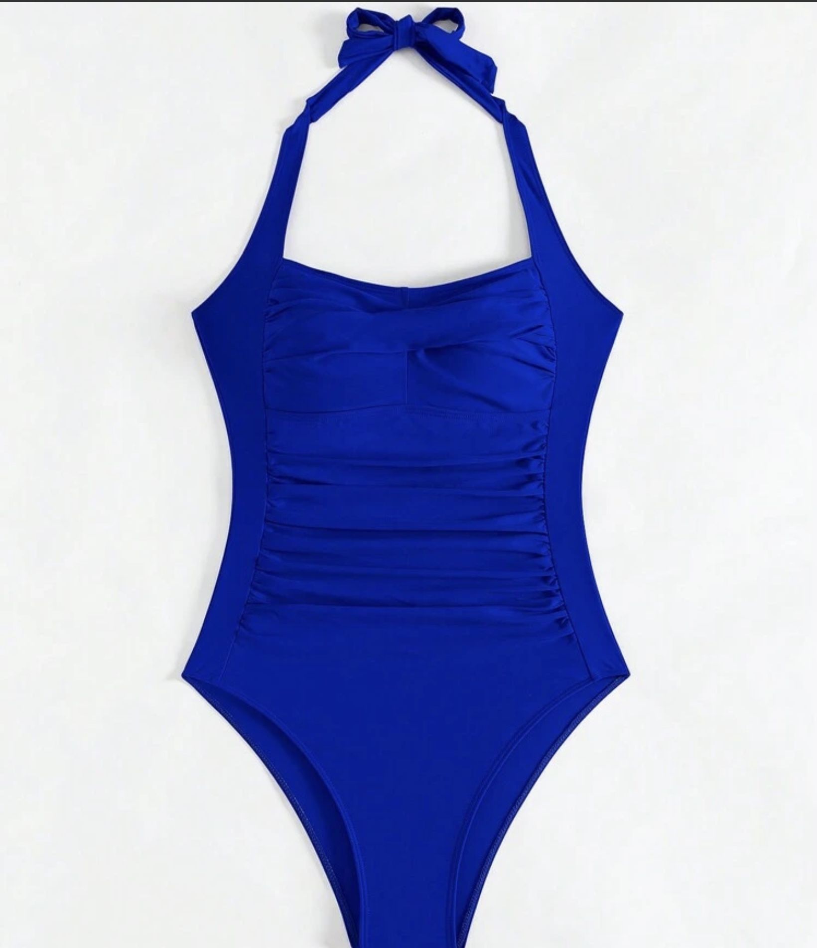 Royal Blue Two-Piece Halter Swimsuit & Pants Set (Size 4)
