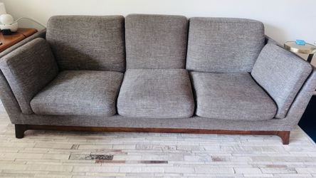 Free Article Timber 90” Sofa sofa pebble gray