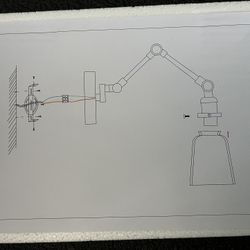 The LumoCraft Swing Arm Bedroom Task Wall Light. New in box 