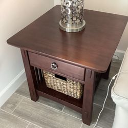 2 - End Tables Height 24.5” Width  24.5 “ Length 26”