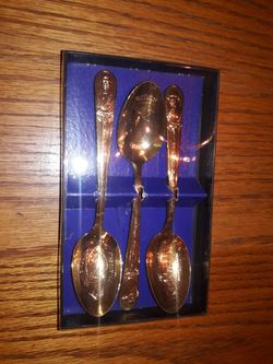 Gold Coated Presidential Spoons.