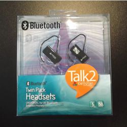 Cellular Innovations HFBLU-2PK Bluetooth v2.0 Headset - 2-Pack Onyx Black