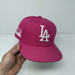 Pink LA Fitted hat