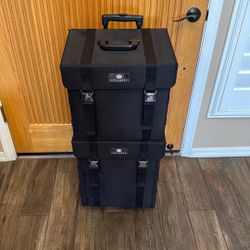 Stilazzi black professional makeup trolley case