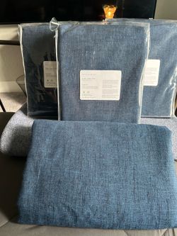 POTTERY BARN 3 in 1 POLE TOP CURTAINS