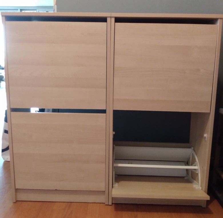 2 Shoe Storage Cabinets