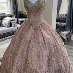 Ballgown Rose gold /pink Dress 