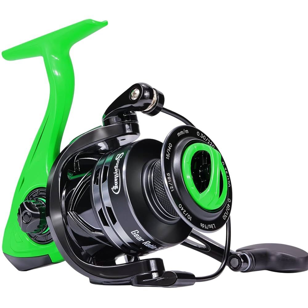 Fishing Reel, 5.2:1 High Speed ​​Spinning Reel, Lightweight 11+1BB Ultra Smooth for Saltwater gt4000