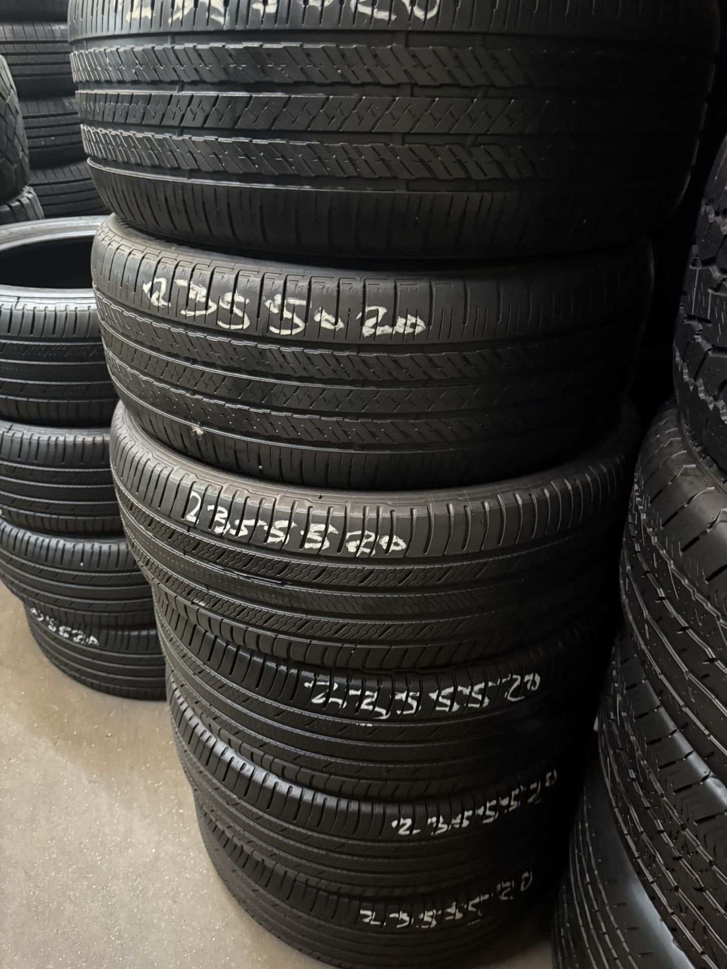 235/55r20 USED TIRES MICHELIN FOR SALE SET OF 4 TIRES $280 WITH INSTALLED CASH PRICE