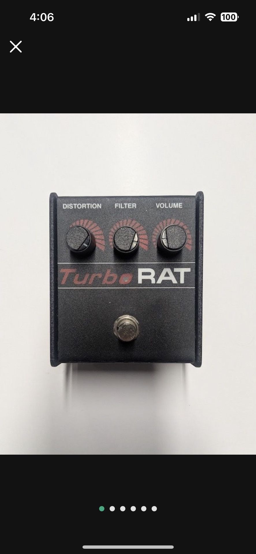 ProCo Turbo Rat Distortion Pedal Z5U 103Z