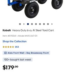 Metal Kobolt Wagon Cart With Removable Sides 