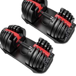 Adjustable Dumbbells,Fast Adjust Weight Dumbbells,Training Weights Gym Equipment for Man and Women Exercise Dumbbells（A Pair）
