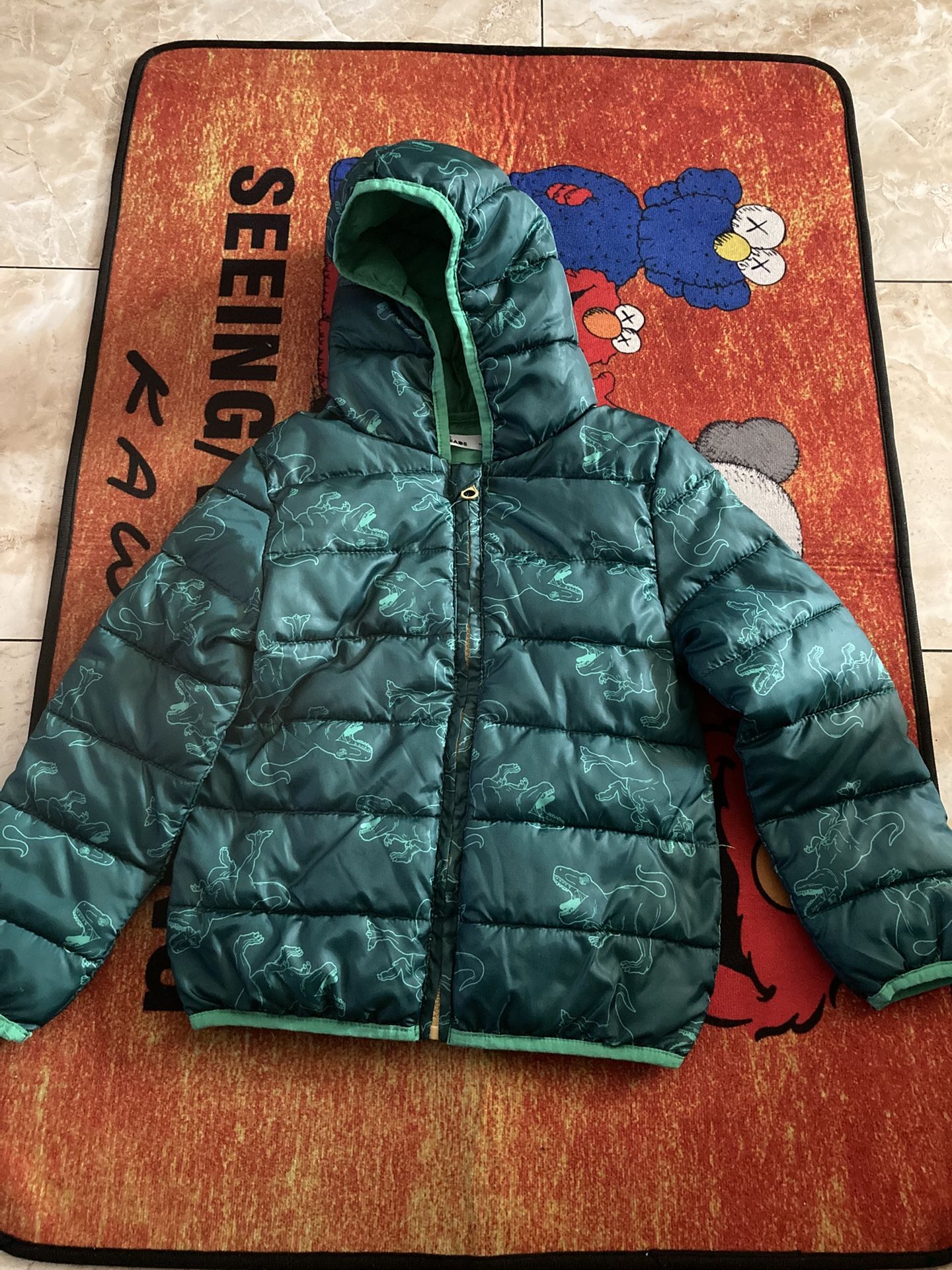 Kids Dino Windbreaker Hoodie 
