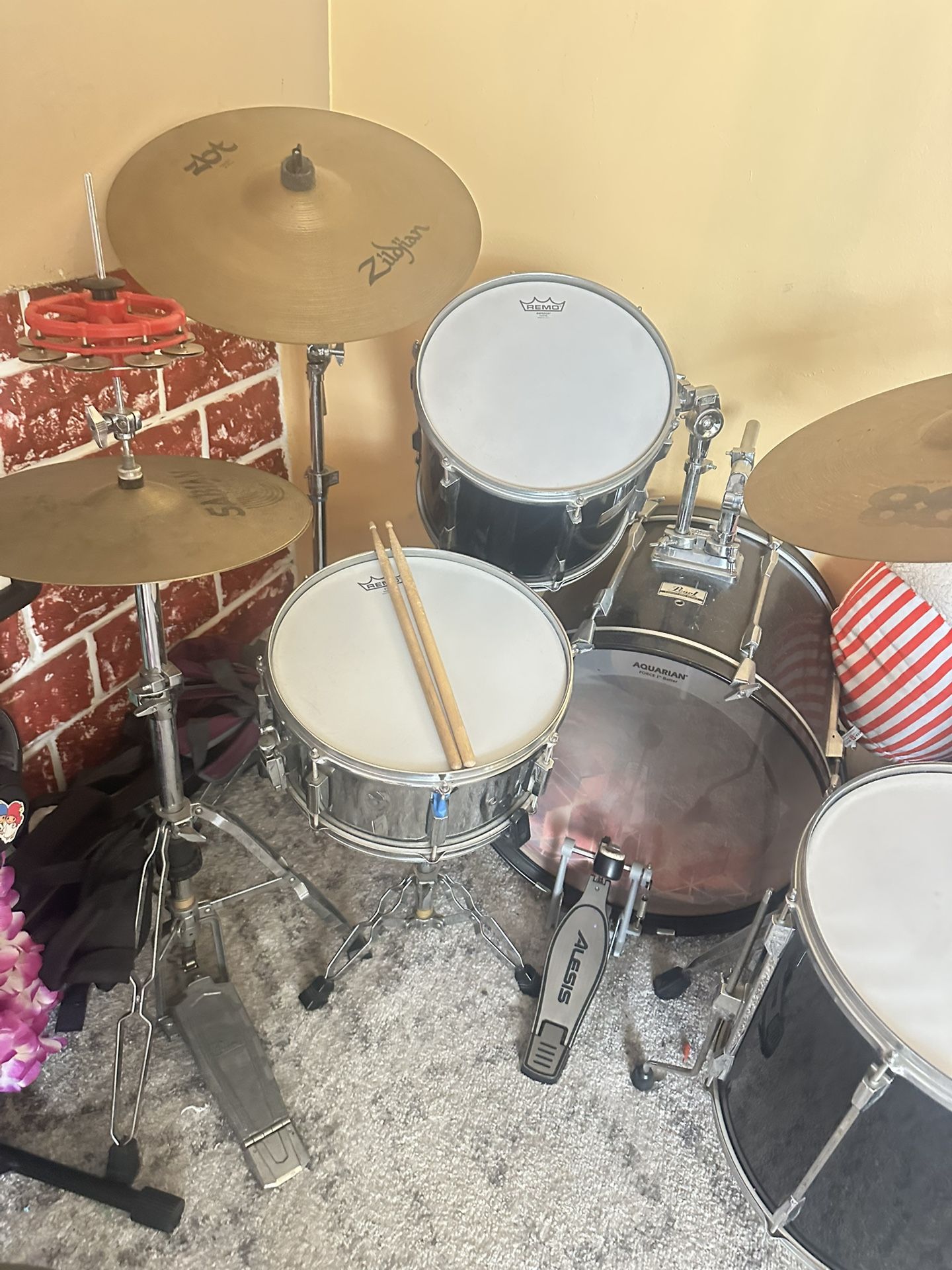 Pearl Drum Set New Heads