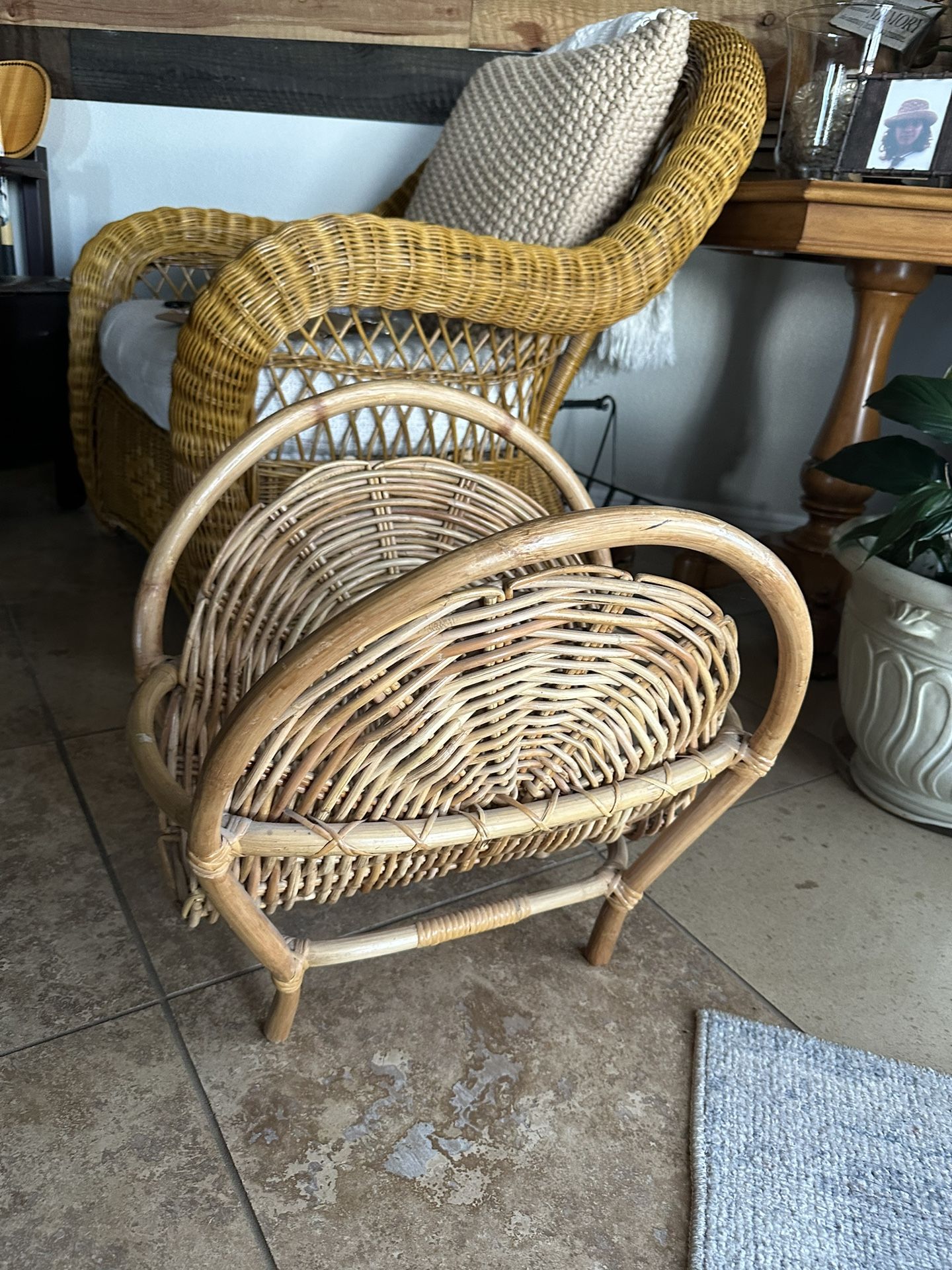 Bamboo Magazine basket