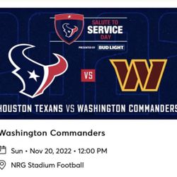 Texans Vs Commanders 