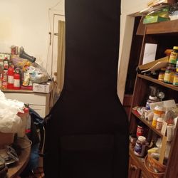 black vinyl zippered guitar/bass tote bag